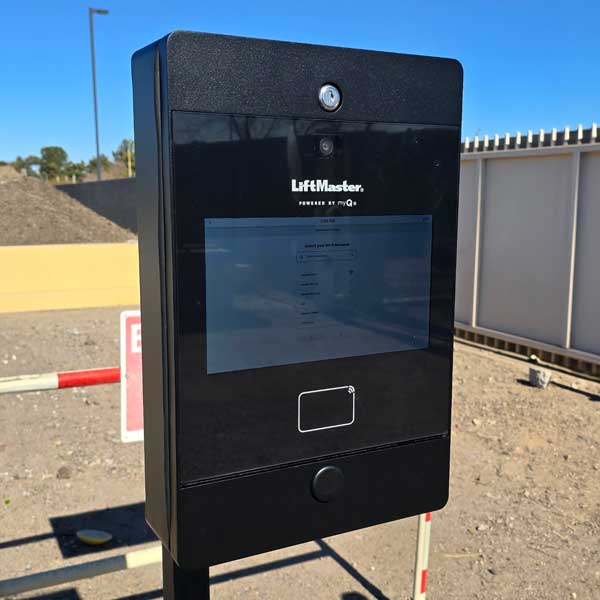 LiftMaster MyQ smart gate opener installation with video intercom Phoenix Arizona